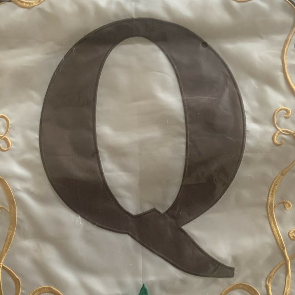 letter Q Garden Flag 13"x18" double applique fade resistant NEW Americana - Picture 2 of 9